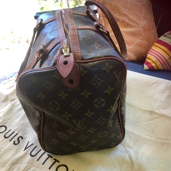 Louis Vuitton Brown Monogram Canvas Speedy Tote - Picture 2 of 6